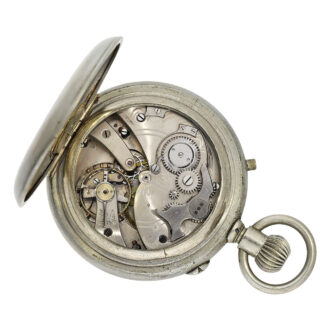 Swiss split-seconds chronograph pocket watch Circa 1916