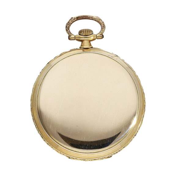 Swiss 14K gold open faced Art Deco dress watch Circa 1928 Swiss 14K gold open faced Art Deco dress watch Circa 1928