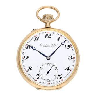 Swiss gold open faced Lepine pocket watch Circa 1922
