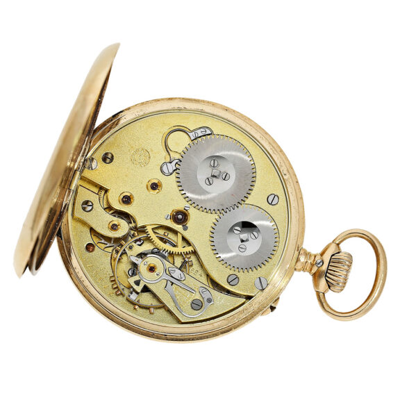 Swiss gold open faced Lepine pocket watch Circa 1922 Swiss gold open faced Lepine pocket watch Circa 1922