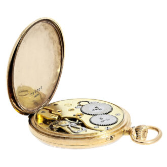 Swiss gold open faced Lepine pocket watch Circa 1922