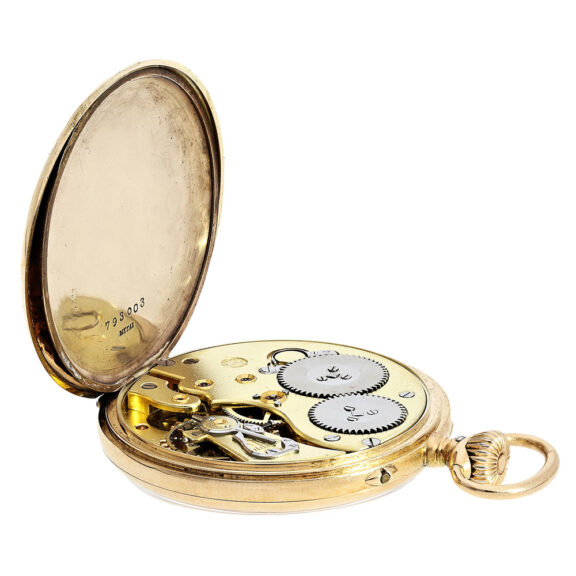 Swiss gold open faced Lepine pocket watch Circa 1922 Swiss gold open faced Lepine pocket watch Circa 1922