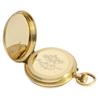 Swiss anchor chronometer with early crown winding Circa 1865