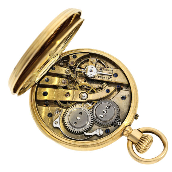 Swiss anchor chronometer with early crown winding Circa 1865 Swiss anchor chronometer with early crown winding Circa 1865