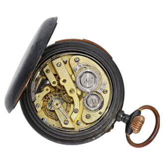Swiss gunmetal quarter repeating lever watch Circa 1900