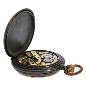 Swiss gunmetal quarter repeating lever watch Circa 1900