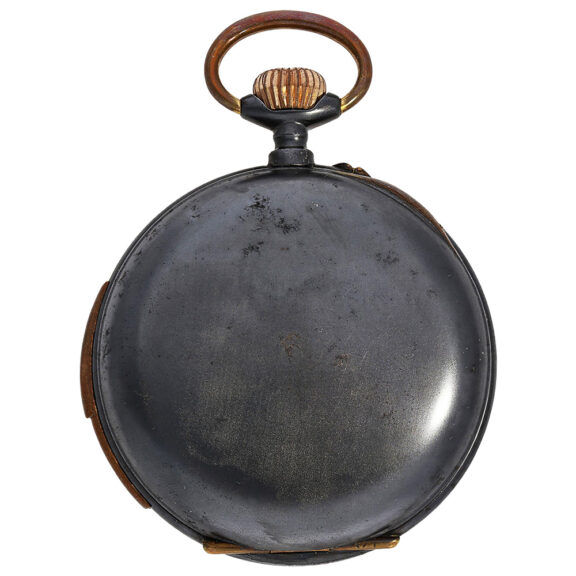 Swiss gunmetal quarter repeating lever watch Circa 1900 Swiss gunmetal quarter repeating lever watch Circa 1900