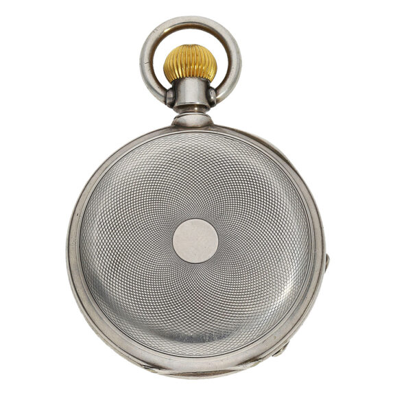 Swiss silver keyless chronometer pocket watch Circa 1890 Swiss silver keyless chronometer pocket watch Circa 1890