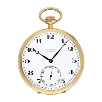 Elegant Swiss 14K gold precision pocket watch Circa 1920