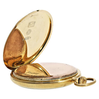 Elegant Swiss 14K gold precision pocket watch Circa 1920