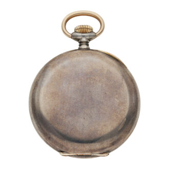 Swiss silver and gold lever pocket watch with 24h dial Circa 1910 Swiss silver and gold lever pocket watch with 24h dial Circa 1910