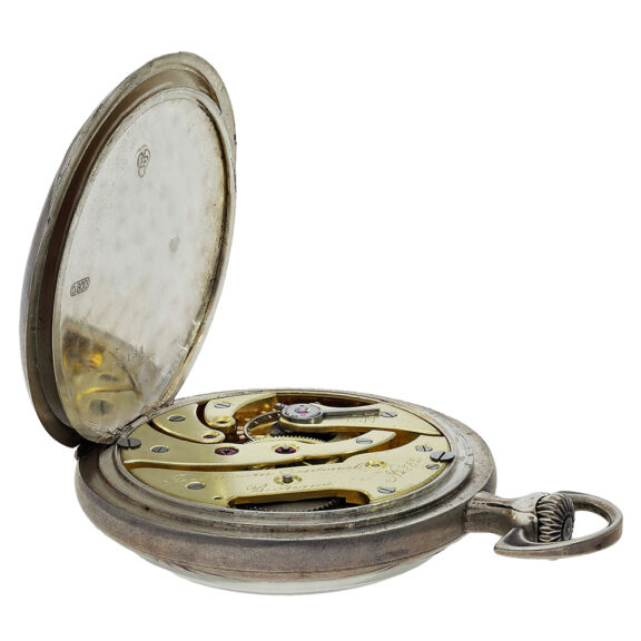 Unique Swiss silver chronometer pocket watch Circa 1900 Unique Swiss silver chronometer pocket watch Circa 1900