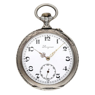 Swiss silver open faced marksman's pocket watch Circa 1912 Swiss silver open faced marksman's pocket watch Circa 1912