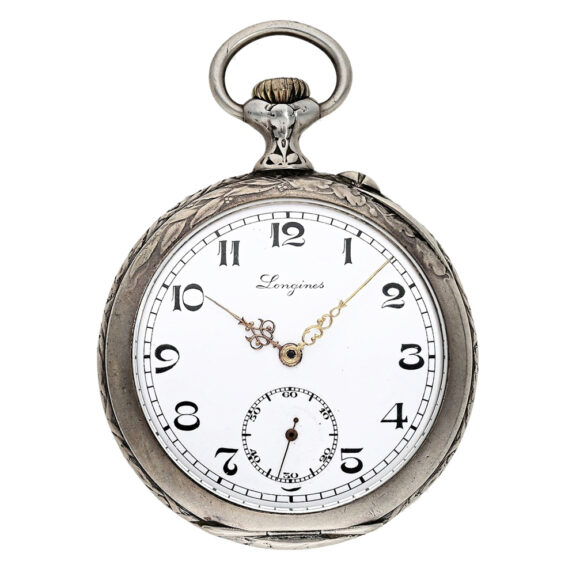 Swiss silver open faced marksman's pocket watch Circa 1912 Swiss silver open faced marksman's pocket watch Circa 1912