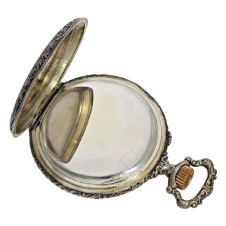 Swiss rare silver rifle watch for shooting contest Circa 1903