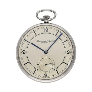 Swiss stainless steel Art Deco dress watch with rare sector dial.