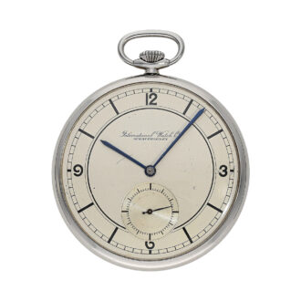Swiss stainless steel Art Deco dress watch with rare sector dial.