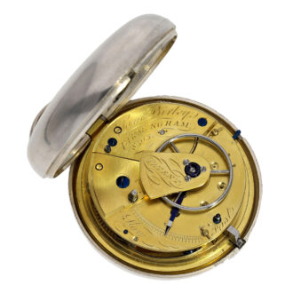 English Massey type three lever in silver double-case Circa 1828