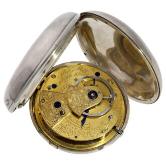 Very heavy English silver anchor chronometer watch Circa 1805