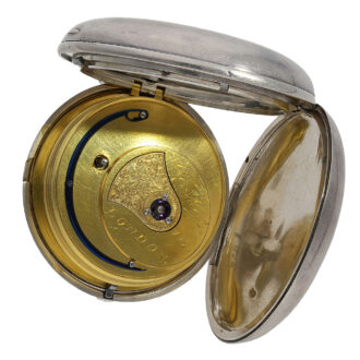 Very heavy English silver anchor chronometer watch Circa 1805