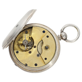 Fine English silver duplex center seconds pocket watch Circa 1850