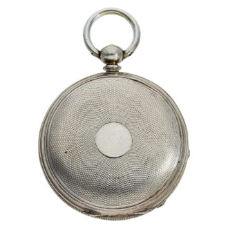 Fine English silver duplex center seconds pocket watch Circa 1850