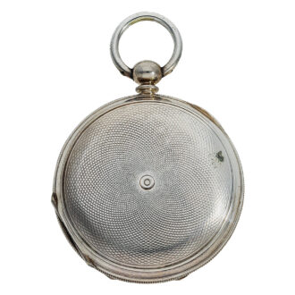 Fine English silver duplex center seconds pocket watch Circa 1850