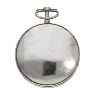 Probably French silver calendar spindle pocket watch Circa 1800
