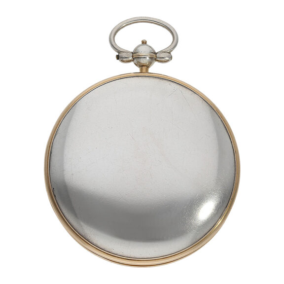 Elegant French silver and gold verge pocket watch Circa 1800 Elegant French silver and gold verge pocket watch Circa 1800