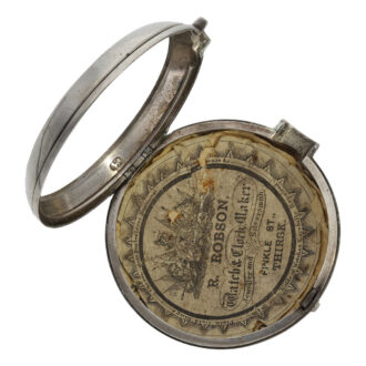 English silver pair-cased watch with Masonic dial Circa 1830