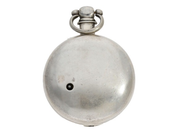 English silver pair-cased watch with Masonic dial Circa 1830 English silver pair-cased watch with Masonic dial Circa 1830