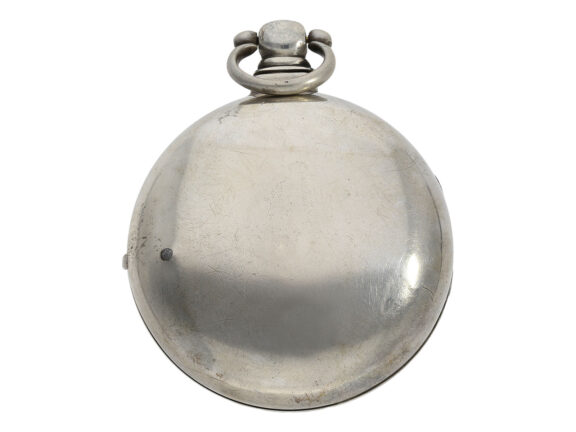 English silver pair-cased watch with Masonic dial Circa 1830 English silver pair-cased watch with Masonic dial Circa 1830