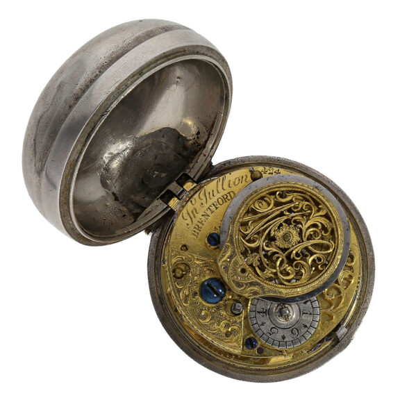 Beautiful and early English Champlevé pair-cased watch Circa 1750 Beautiful and early English Champlevé pair-cased watch Circa 1750