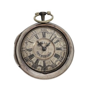 Beautiful and early English Champlevé pair-cased watch Circa 1750