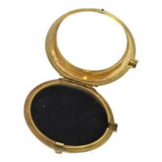 English brass gold-plated pair-cased verge pocket watch Circa 1710