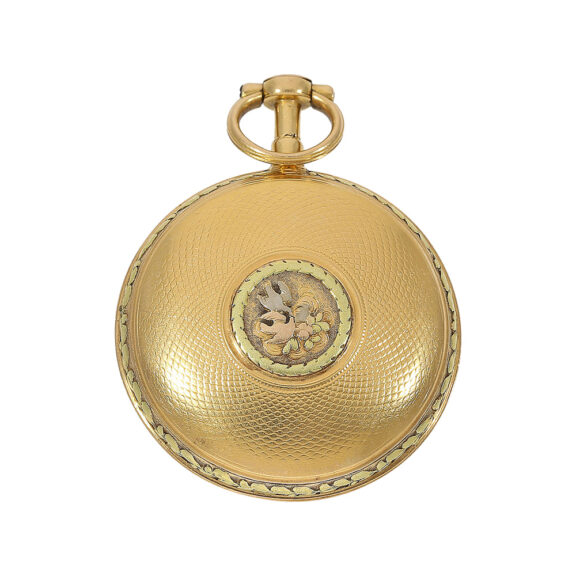French attractive four-coloured gold pocket watch Circa 1770 French attractive four-coloured gold pocket watch Circa 1770