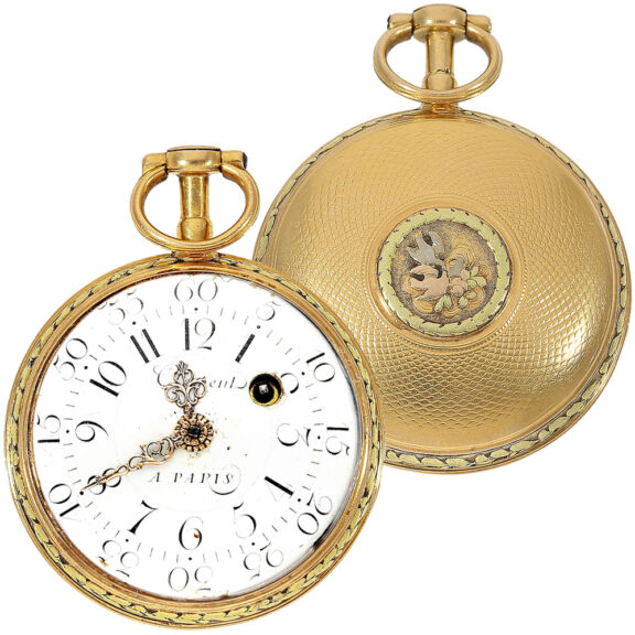 French attractive four-coloured gold pocket watch Circa 1770 French attractive four-coloured gold pocket watch Circa 1770