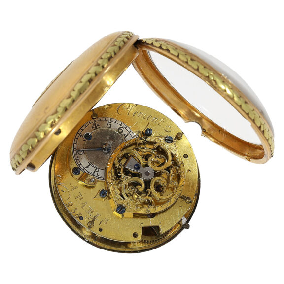 French attractive four-coloured gold pocket watch Circa 1770 French attractive four-coloured gold pocket watch Circa 1770