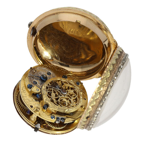 French attractive four-coloured gold pocket watch Circa 1770 French attractive four-coloured gold pocket watch Circa 1770