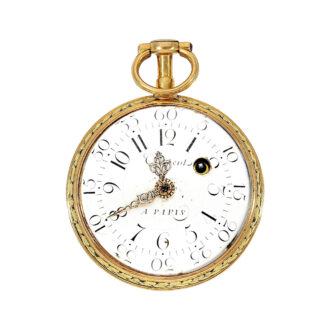 French attractive four-coloured gold pocket watch Circa 1770 French attractive four-coloured gold pocket watch Circa 1770