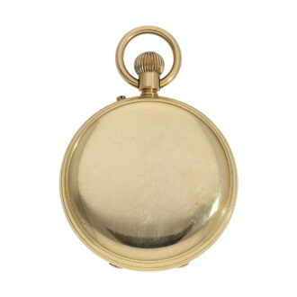 English 18K gold half hunting cased lever watch Circa 1888