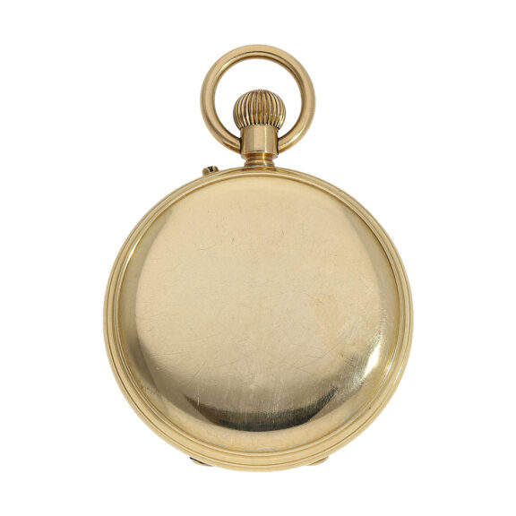 English 18K gold half hunting cased lever watch Circa 1888 English 18K gold half hunting cased lever watch Circa 1888