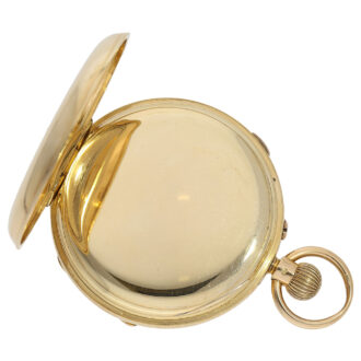 English gold centre seconds observation watch Circa 1892