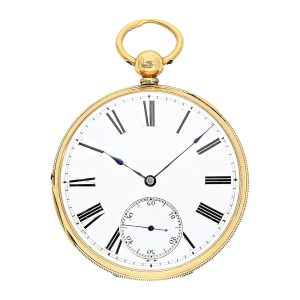 English gold open faced lever pocket watch Circa 1854