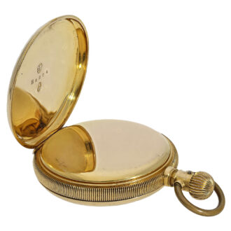 American 18K gold hunting cased pocket watch Circa 1880
