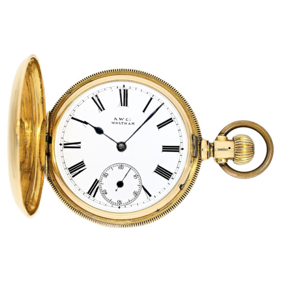 American 18K gold hunting cased pocket watch Circa 1880