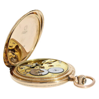 Swiss heavy 14K gold hunting cased lever watch Circa 1910