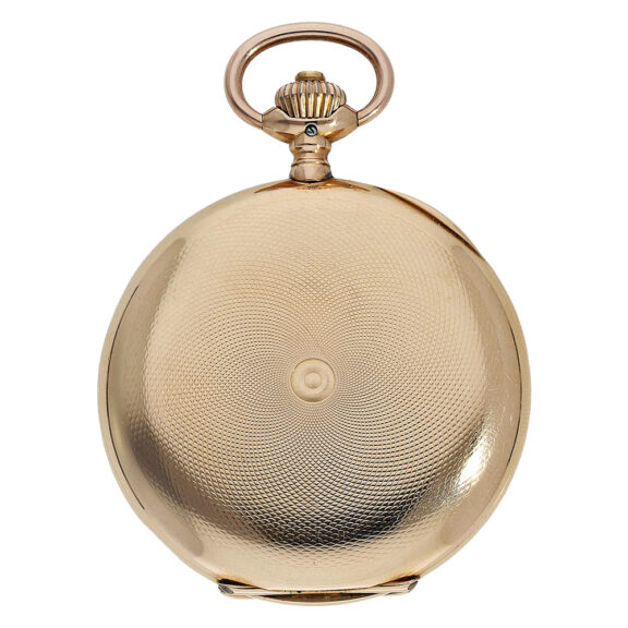 Swiss heavy 14K gold hunting cased lever watch Circa 1910 Swiss heavy 14K gold hunting cased lever watch Circa 1910