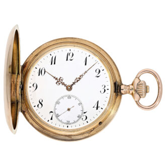Swiss heavy 14K gold hunting cased lever watch Circa 1910