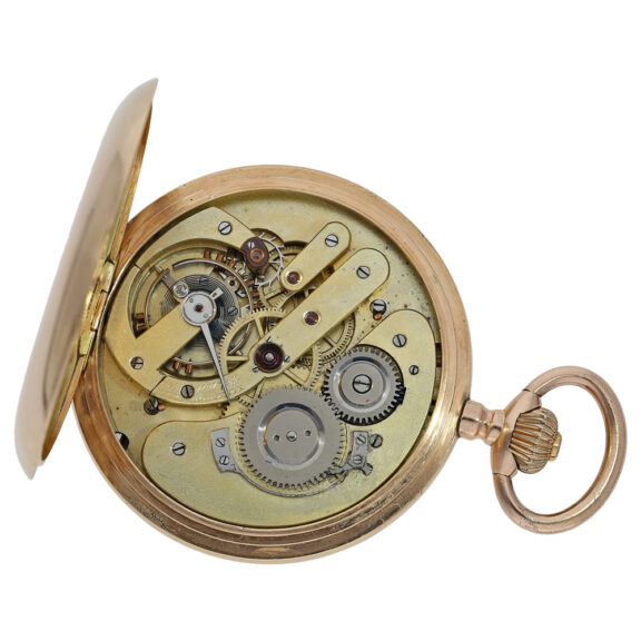 Large and heavy Swiss hunting cased anchor chronometer Circa 1910 Large and heavy Swiss hunting cased anchor chronometer Circa 1910